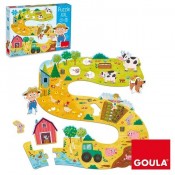 PUZZLE GRANJA XXL. 18 PECES XXL AMB 2 PERSONATGES PER JUGAR