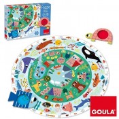 PUZZLE ANIMALS OCULTS . 25 PECES AMB 2 LENTS PER DESCOBRIR ANIMALS OCULTS