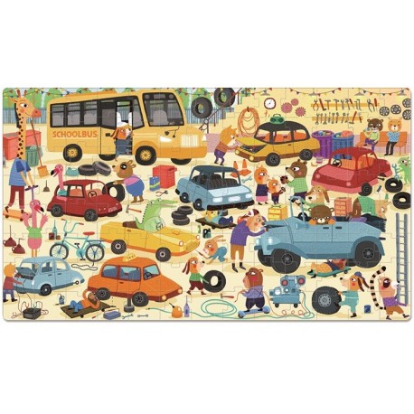 PUZZLE GARATGE 104 PECES 70 X 40 CM