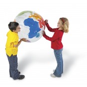 GLOUS TERRAQUI INFLABLE DE 67.5 CM. DE DIÀMETRE. SUPERFÍCIE DE NETEJA EN SEC