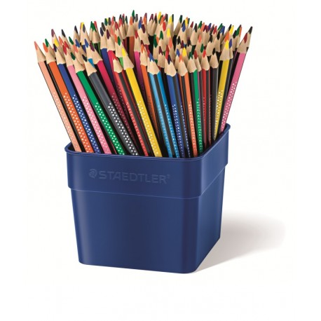 CUBILET LLAPIS GRAFIT STAEDTLER 187 TRIANGULAR FI. 144 UNITATS 12 COLORS