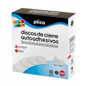 DISC TANCAMENT VELCRO ADHESIU 20MM BLANC. CAIXA 400 PECES