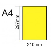 DIN A4 FOTOCOPIA COLOR 80 GRS. PAQUET 100 FULLS. FLUORESCENTS: GROC