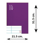 LLIBRETA FOLI TAPA DURA 50 FULLS. HORITZONTAL: LILA