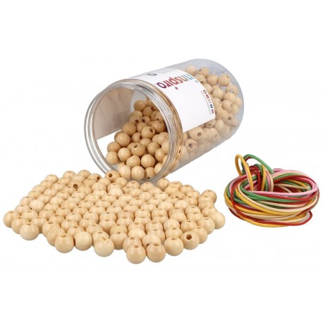 COMPTES DE FUSTA NATURAL 10 MM. POT 500 UNITATS