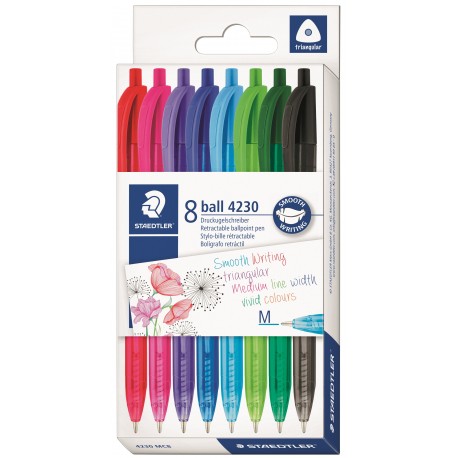 ESTOIG BOLÍGRAFS STAEDTLER 4230 MC8. 8 COLORS ASSORTITS