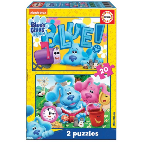 BLUES CLUES & YOU. 2 PUZZLES DE 20 PECES