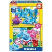 BLUES CLUES & YOU. 2 PUZZLES DE 20 PECES
