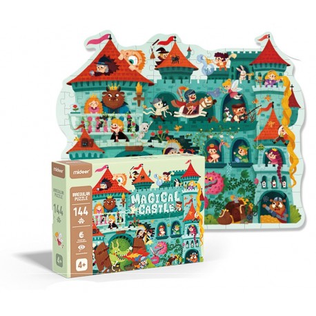 MAGICAL CASTLE. PUZZLE 144 PECES FORMA IRREGULAR  JOGUINA A PARTIR DE 4 ANYS