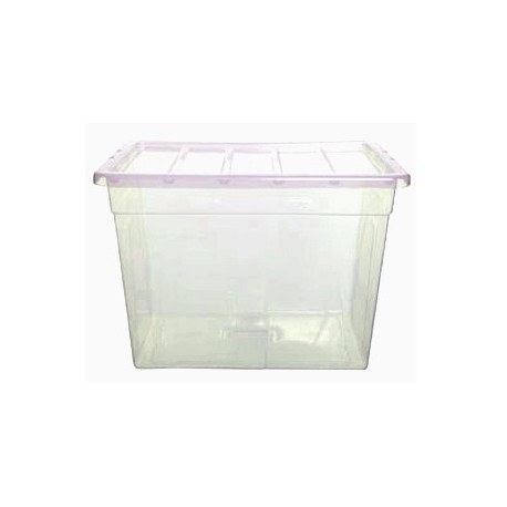CAIXA PLASTIC RESISTENT AMB TAPA 52 LITRES. MIDA 400 X 570 X 320 MM.