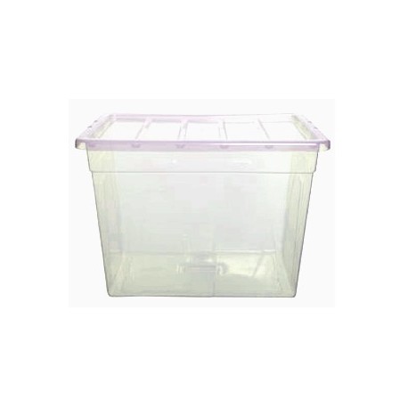 CAIXA PLASTIC RESISTENT AMB TAPA 64 LITRES.MIDA 380X560X410 MM