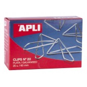 CLIPS ENCREUATS NÚMERO 20. CAPSA 25 UNITATS
