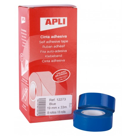 CINTA AUTOADHESIVA CEL·LOFANA COLOR. ROTLLE 33 M X 19 MM: BLAU