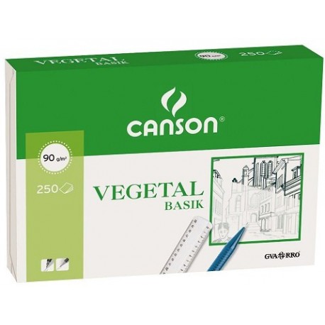 DIN A4 VEGETAL 90 / 95 GRS. PAQUET 250 FULLS