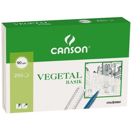 DIN A3 VEGETAL 90 / 95 GRS. PAQUET 250 FULLS