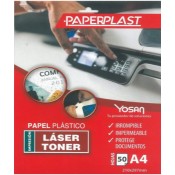 PAPERPLAST DIN A4 BLANC BRILLANT. 200 MICRES.PAQUET 50 UNITATS