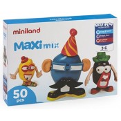 MAXIMIX. 50 PECES DE PLÀSTIC PER FER PERSONATGES.  JOGUINA A PARTIR DE 3 A 6 ANYS