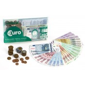 SET EURO. 28 BITLLETS, 80 MONEDES I GUIA DIDÀCTICA.  JOGUINA A PARTIR DE 3 ANYS