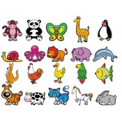 ANIMALS MAGNÈTICS FUSTA 8 CM. UNITAT. JOGUINA A PARTIR DE 18 MESSOS.