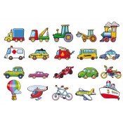 VEHICLES MAGNÈTICS FUSTA 8 CM. UNITAT.  JOGUINA A PARTIR DE 3 ANYS