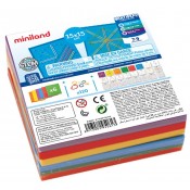 GEOPLANS. SET 6 GEOPLANS 15 CM, 6 COLORS, 2 CARES I 120 GOMES. JOGUINA A PARTIR DE 7 A 9 ANYS