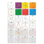 GEOPLANS. SET 6 GEOPLANS 15 CM, 6 COLORS, 2 CARES I 120 GOMES. JOGUINA A PARTIR DE 7 A 9 ANYS
