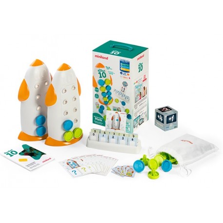 THE ROCKET 10.  JOC MATEMÀTIQUES MANIPULATIVES AMB GUIA DIDÀCTICA.  JOGUINA A PARTIR DE 3 ANYS