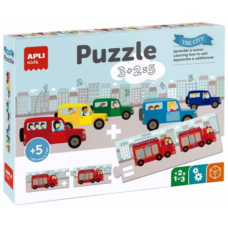 PUZZLES SUMES 30 PECES (10 SEQÜENCIES DE 3 PECES). JOGUINA A PARTIR DE 5 ANYS