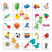 MEMO PHOTO.  54 FITXES AMB IMATGES D'OBJECTES.  JOGUINA A PARTIR DE 3 ANYS