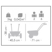 CARRETS TRIKES. CARRETA ROBUSTA SUPORTA FINS 50 KG