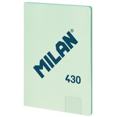 LLIBRETA DIN A4 MILAN. QUADRICULA 5 x 5 MM 48 FULLS COLOR: VERD