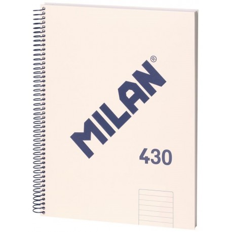 QUADERN DIN A4 MILAN. HORITZONTAL 80 FULLS COLOR: BEIGE