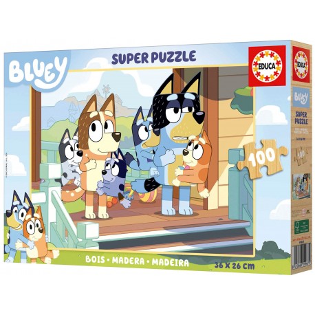 PUZZLE BLUEY. 100 PECES DE FUSTA