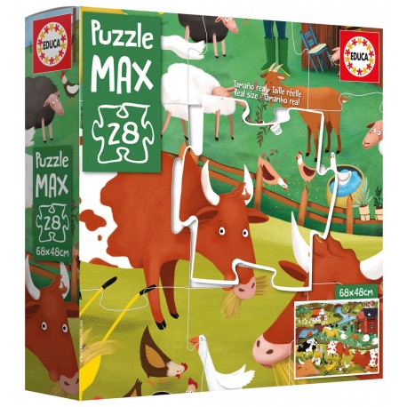 PUZZLE MAX. 28 PECES GRANJA