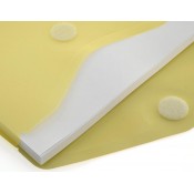 BOSSA PLÀSTIC TANCA VELCRO. OBERTURA SUPERIOR 33.5 X 24 MM: GROC