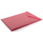 BOSSA PLÀSTIC TANCA VELCRO. OBERTURA SUPERIOR 33.5 X 24 MM: VERMELL
