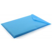 BOSSA PLÀSTIC TANCA VELCRO. OBERTURA SUPERIOR 33.5 X 24 MM: BLAU
