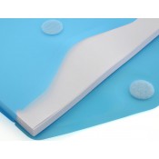 BOSSA PLÀSTIC TANCA VELCRO. OBERTURA SUPERIOR 33.5 X 24 MM: BLAU