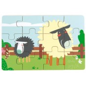 LA GRANJA, 4 PUZZLES DE 12 PECES PER FORMAR DIORAMA DE 48 PECES. 19,6 X 13,6 X 3 CM. JOGUINA A PARTIR DE 2 ANYS