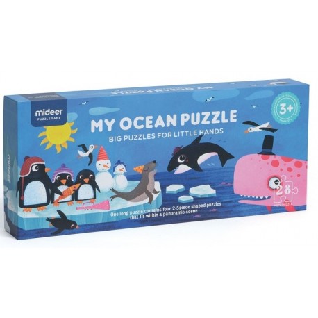 OCEAN. PUZZLE GEGANT 100 X 22 CM. 28 PECES.JOGUINA A PARTIR DE 3 ANYS