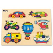 ENCAIX TRANSPORTS. FUSTA 7 PECES 30 X 22,5 X 1 CM. JOGUINA A PARTIR DE 1 ANY