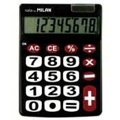 CALCULADORA MILAN 151708. BÀSICA-EUROS. SOLAR-PILES 8 DÍGITS